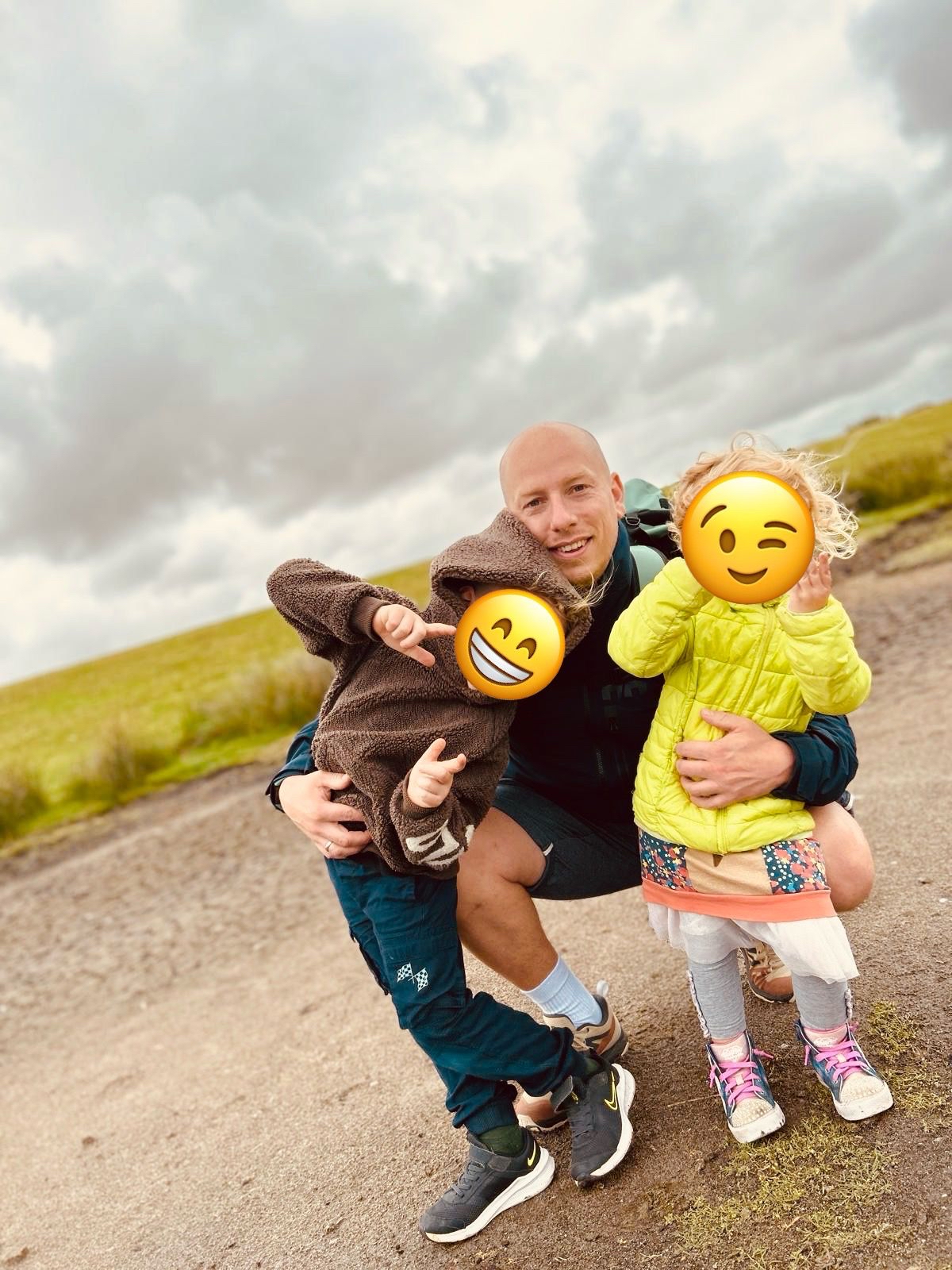 René mit Kindern - Stammzellspendenaktion Weinheim